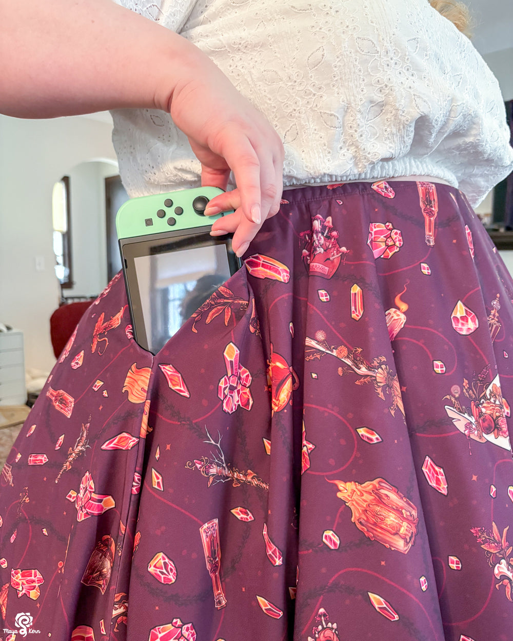 Autumn Witch Midi Skirt