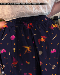 [PREORDER] Dungeon Delver Cotton Pleated Midi Skirt
