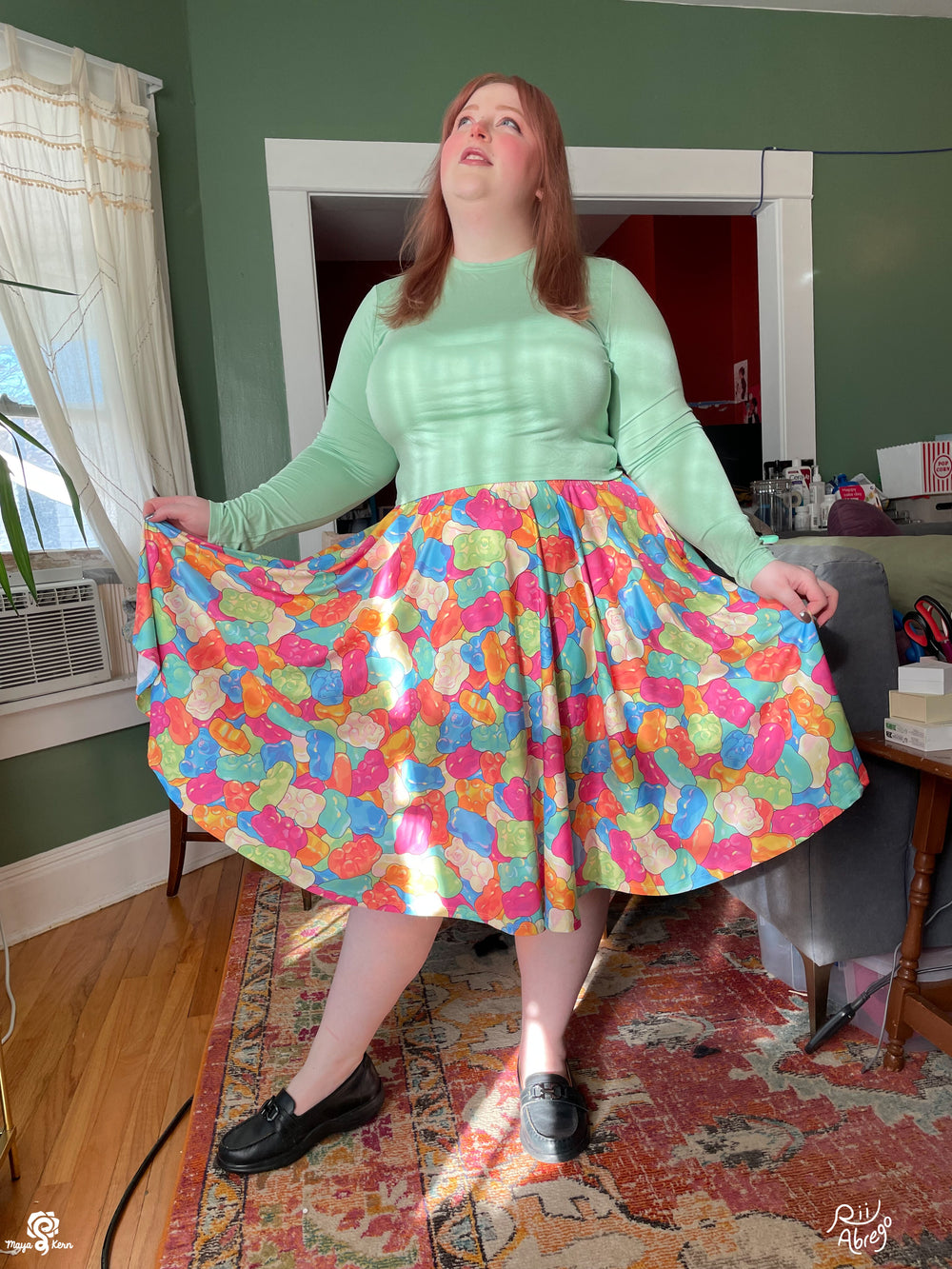 COLLAB: Rii Abrego Gummy Bear Midi Skirt