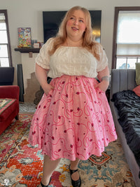 Ladybugs Midi Skirt