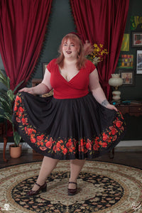 COLLAB: Rii Abrego Pomegranate Midi Skirt