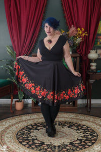COLLAB: Rii Abrego Pomegranate Midi Skirt