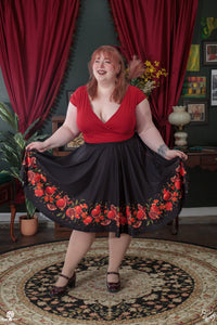 COLLAB: Rii Abrego Pomegranate Midi Skirt
