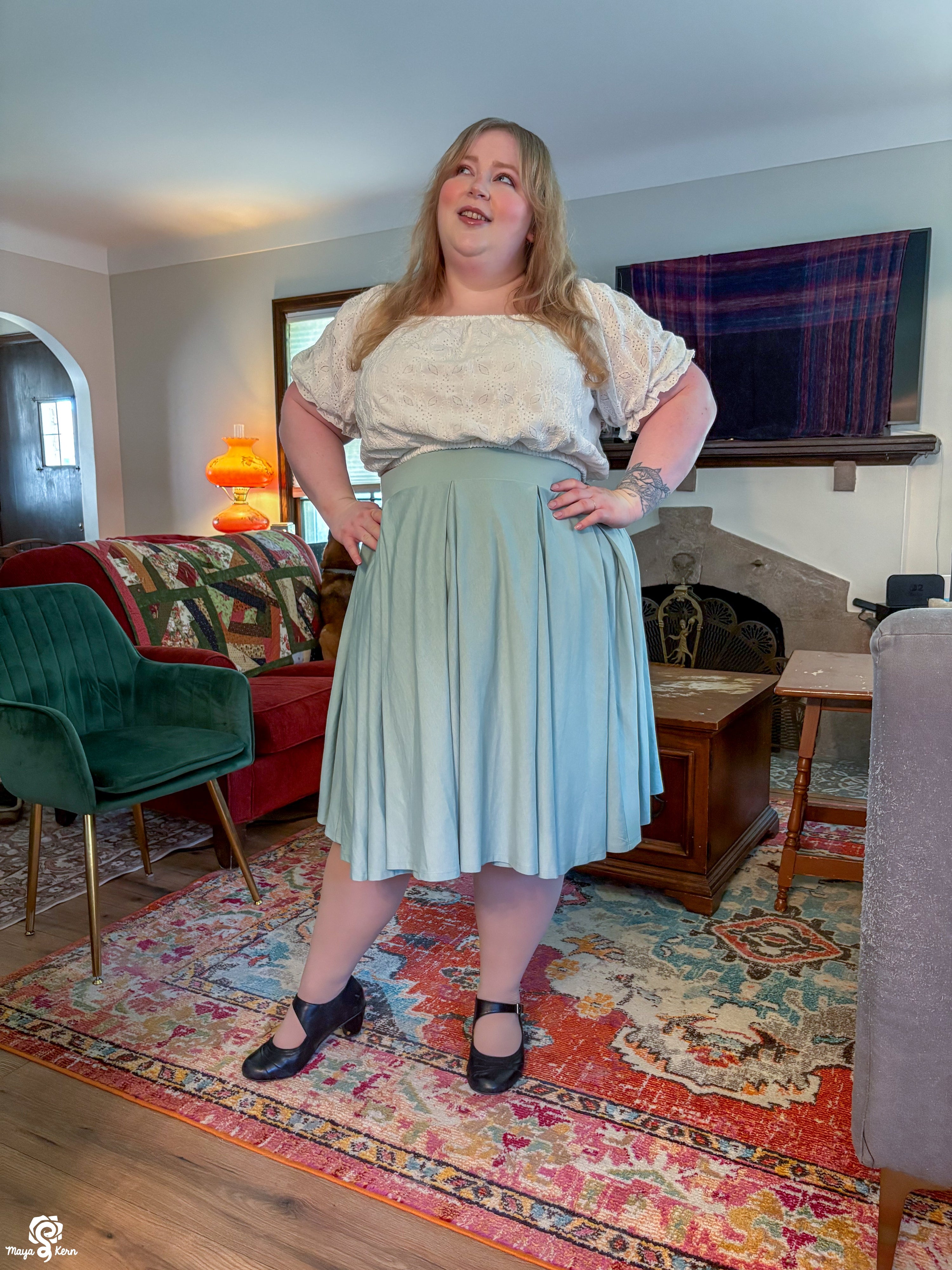 [PREORDER] Dungeon Delver Cotton Pleated Midi Skirt