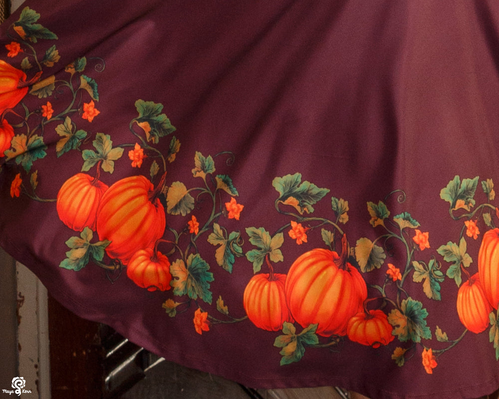 Pumpkins Midi Skirt